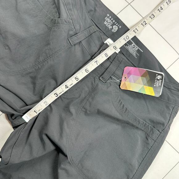 Mountain Hardwear Pants Womens 6 Gray Torada Nylon Cargo Ripstop Hiking Outdoor - Picture 11 of 14